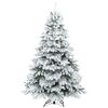 vidaXL Artificial Christmas Tree with 300 LEDs Green 240 cm PE and PVC
