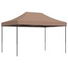 vidaXL Foldable Party Tent Pop-Up Brown 410x279x315 cm