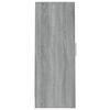 vidaXL Shoe Cabinet Grey Sonoma 32x35x92 cm Engineered Wood