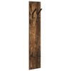 vidaXL Wall-Mounted Coat Rack Smoked Oak 20 x 1.5 x 100 cm
