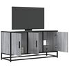 vidaXL TV Cabinet Grey Sonoma 100x35x50 cm Engineered Wood and Metal