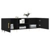 vidaXL TV Cabinet Black 150x30x50 cm Engineered Wood