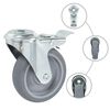 vidaXL Bolt Hole Swivel Casters 4 pcs 100 mm