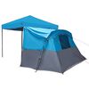 vidaXL Camping Tent Set Folding 2 pcs Blue Taffeta and Fabric