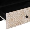 vidaXL TV Cabinet with Drawer White 80 x 33.5 x 46 cm Solid Mango Wood