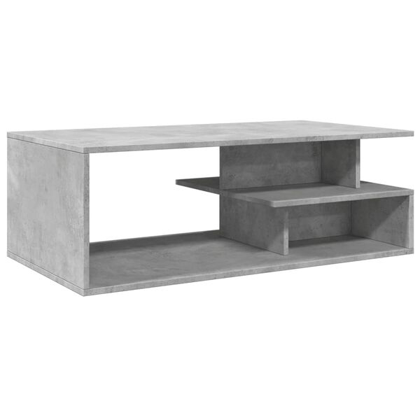 vidaXL Coffee Table Concrete Grey 102x55x35 cm Engineered Wood