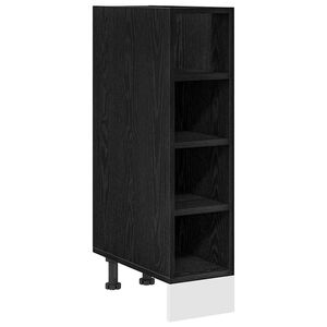 vidaXL Kitchen Base Cabinet with Shelf Black oak 20 x 44.5 x 81.5 cm