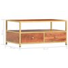 vidaXL Coffee Table 90x50x40 cm Solid Acacia Wood
