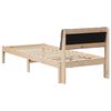 vidaXL Bed frame Brown and taupe 80 x 200 cm Solid pine wood