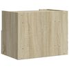 vidaXL Wall-mounted Bedside Cabinet Sonoma Oak 45x30x35 cm