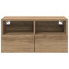 vidaXL TV Wall Cabinet Artisan Oak 60 x 30 x 30 cm Engineered Wood