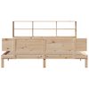 vidaXL Bookcase Bed without Mattress 200x200cm Solid Wood Pine