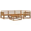 vidaXL Outdoor Sofa Set 5 pcs Natural Solid Acacia Wood