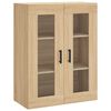 vidaXL Highboard Sonoma Oak 69.5x34x180 cm Engineered Wood