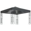 vidaXL Gazebo | Anthracite | Powder-coated steel, Polyester with PA coating