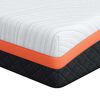 vidaXL Mattress White and Black 180 x 200 cm Gel-Infused Foam