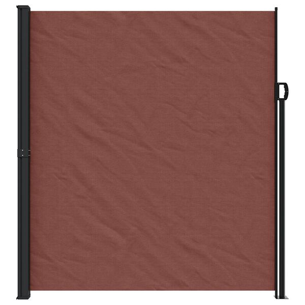 vidaXL Retractable Side Awning Brown 220x300 cm