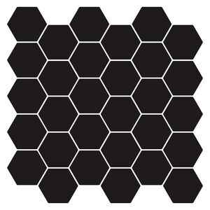 vidaXL Hexagon Tile 20 pcs Black 30 x 30 cm Polyurethane and PET