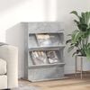 vidaXL Magazine Rack Concrete Grey 70 x 41 x 96 cm Engineered Wood