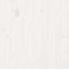 vidaXL Bed Frame without Mattress White Solid Wood 150x200 cm King Size King Size