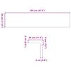vidaXL Stair Treads 20 pcs Untreated 120x30x2 cm Solid Wood Oak