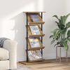 vidaXL Magazine Rack Artisan Oak 68 x 40 x 123.5 cm Engineered Wood