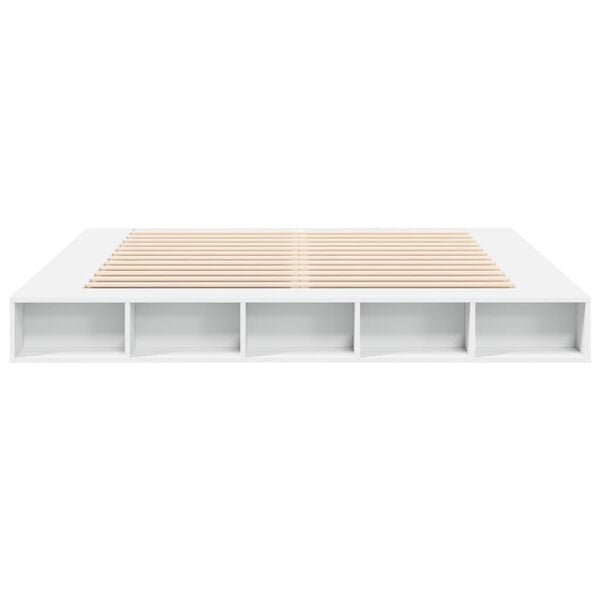 vidaXL Bed Frame without Mattress White 200x200 cm