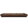 vidaXL Bed Frame without Mattress Brown Oak 120x200 cm