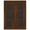 vidaXL Wall Mounted Cabinet Brown Oak 69.5x34x90 cm