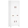 vidaXL Highboard White 69,5x34x180 cm Engineered Wood