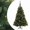 vidaXL Artificial Christmas Tree with Bauble 120 cm 150 LEDs
