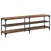 vidaXL TV Cabinet Old Wood 160 x 30 x 50 cm Engineered Wood and Iron