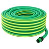 vidaXL Garden Hose 5-Ply Green and Yellow 19 mm PVC