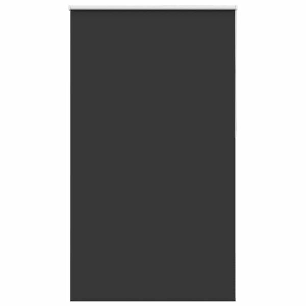 vidaXL Roller Blind Blackout Black 130x230 cm Fabric Width 126.6 cm Polyester