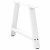 vidaXL Coffee Table Legs A-Shaped 2 pcs White&nbsp;70x(42-43) cm Steel