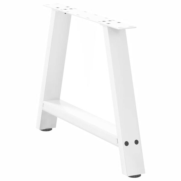 vidaXL Coffee Table Legs A-Shaped 2 pcs White&nbsp;70x(42-43) cm Steel