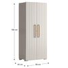 Keter Storage Cabinet with Shelves Groove Beige and Sand