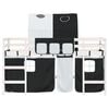 vidaXL Kids' Loft Bed with Tunnel without Mattress White&Black 90x200cm