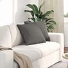 vidaXL Sofa Pillows 2 pcs Light grey 45 x 45 cm Corduroy Fabric