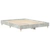 vidaXL Bed Frame No Mattress Concrete Grey 140x200 cm Engineered Wood
