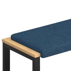 vidaXL Bench Cushion Fabric Blue Depth 35 cm