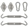 Six Piece Sunshade Sail Mounting Kit Stainless Steel