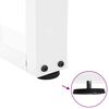 vidaXL Coffee Table Legs V-Shape 2 pcs White 60x(30-31.3) cm Steel