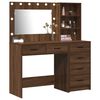 vidaXL Dressing Table Brown 78.5 x 41 x 135 cm Engineered wood