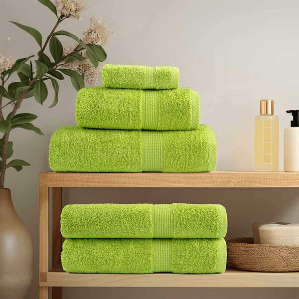 vidaXL Guest Towel SOLUND Green 550 gsm
