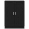 vidaXL Book Cabinet Black Oak 82.5 x 30.5 x 115 cm Engineered Wood