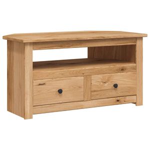 vidaXL Corner TV Cabinet | Natural wood colour | Solid pinewood | Medium