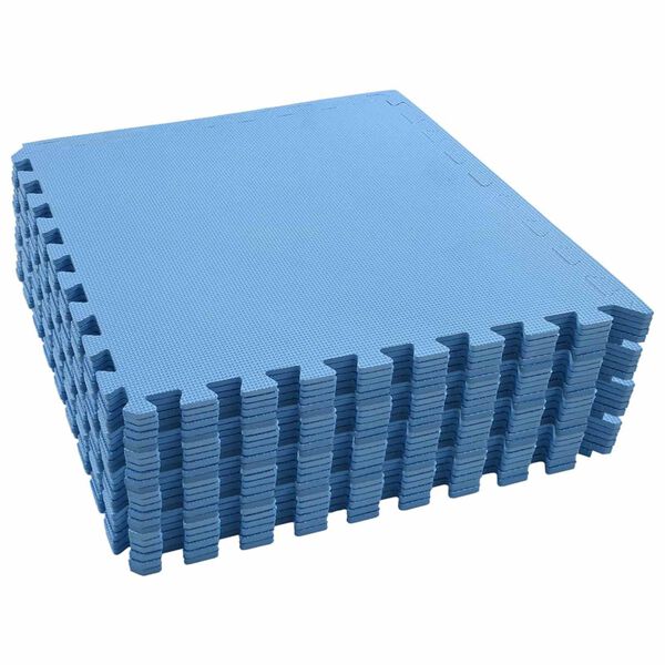vidaXL Puzzle Exercise Mats 24 pcs Blue 8.64 ㎡ EVA Foam