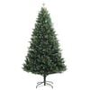 vidaXL Artificial Hinged Christmas Tree with Red Berries 150 cm