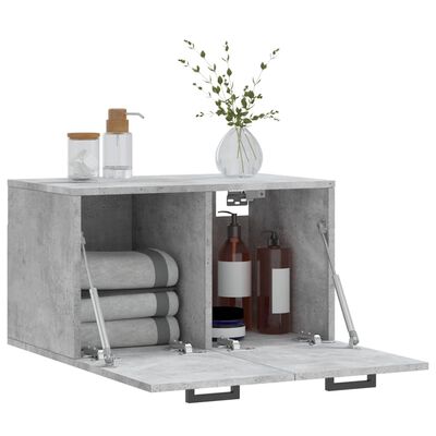 vidaXL Wall Cabinet Concrete Grey 60x36.5x35 cm Engineered Wood